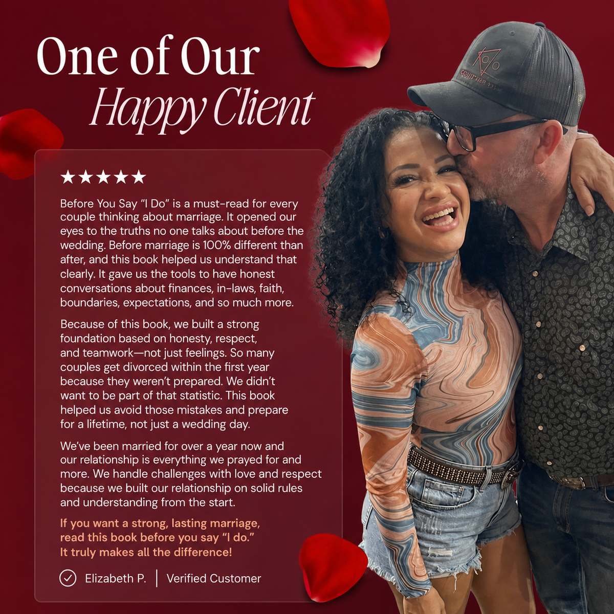Five-star review from Elizabeth P., verified customer